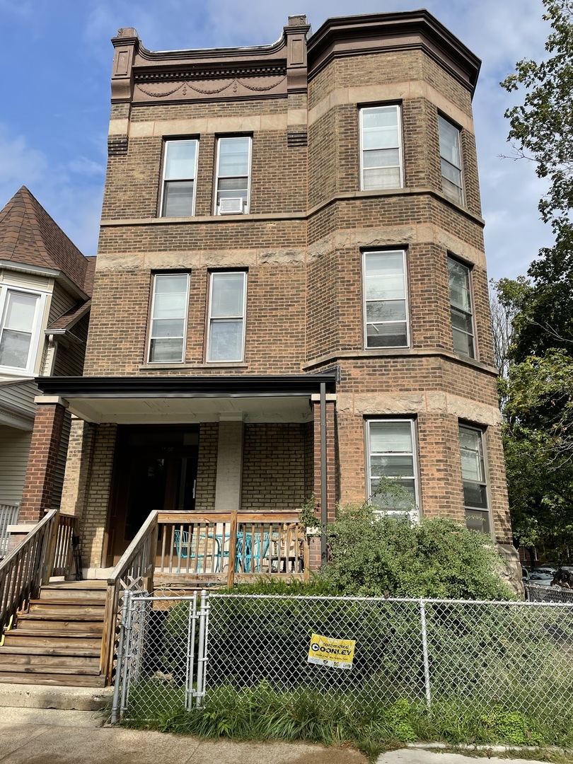 a front view of a house