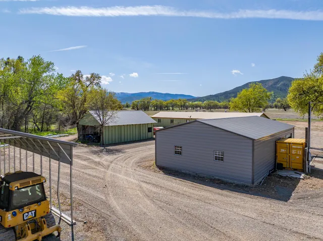 a view of a lake with a beach