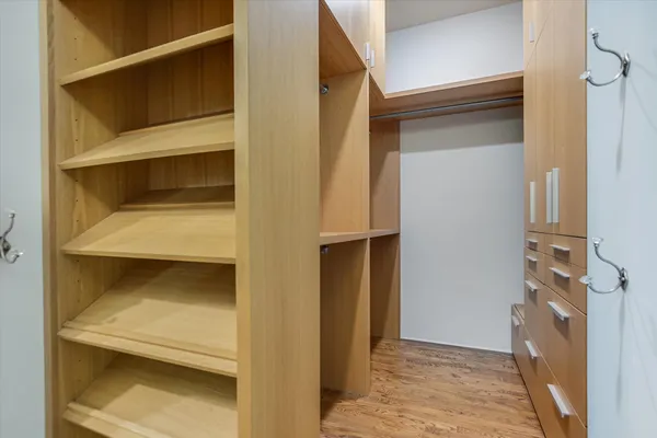 a view of walk in closet