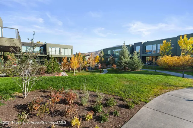 a view of a big yard of front a house