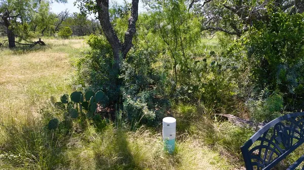 a terrace of a building and trees all around