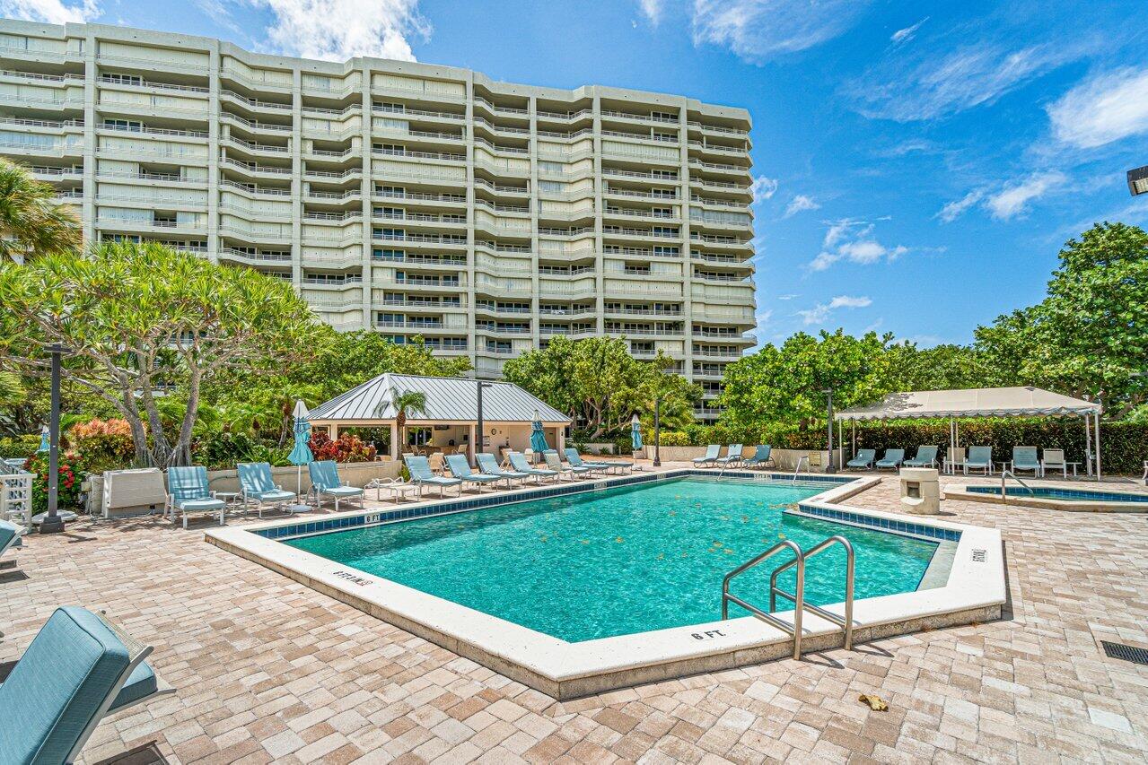 4201 North Ocean Boulevard, Unit 1801 Boca Raton, FL 33431 - Photo 41 of 48 a view of swimming pool with outdoor seating