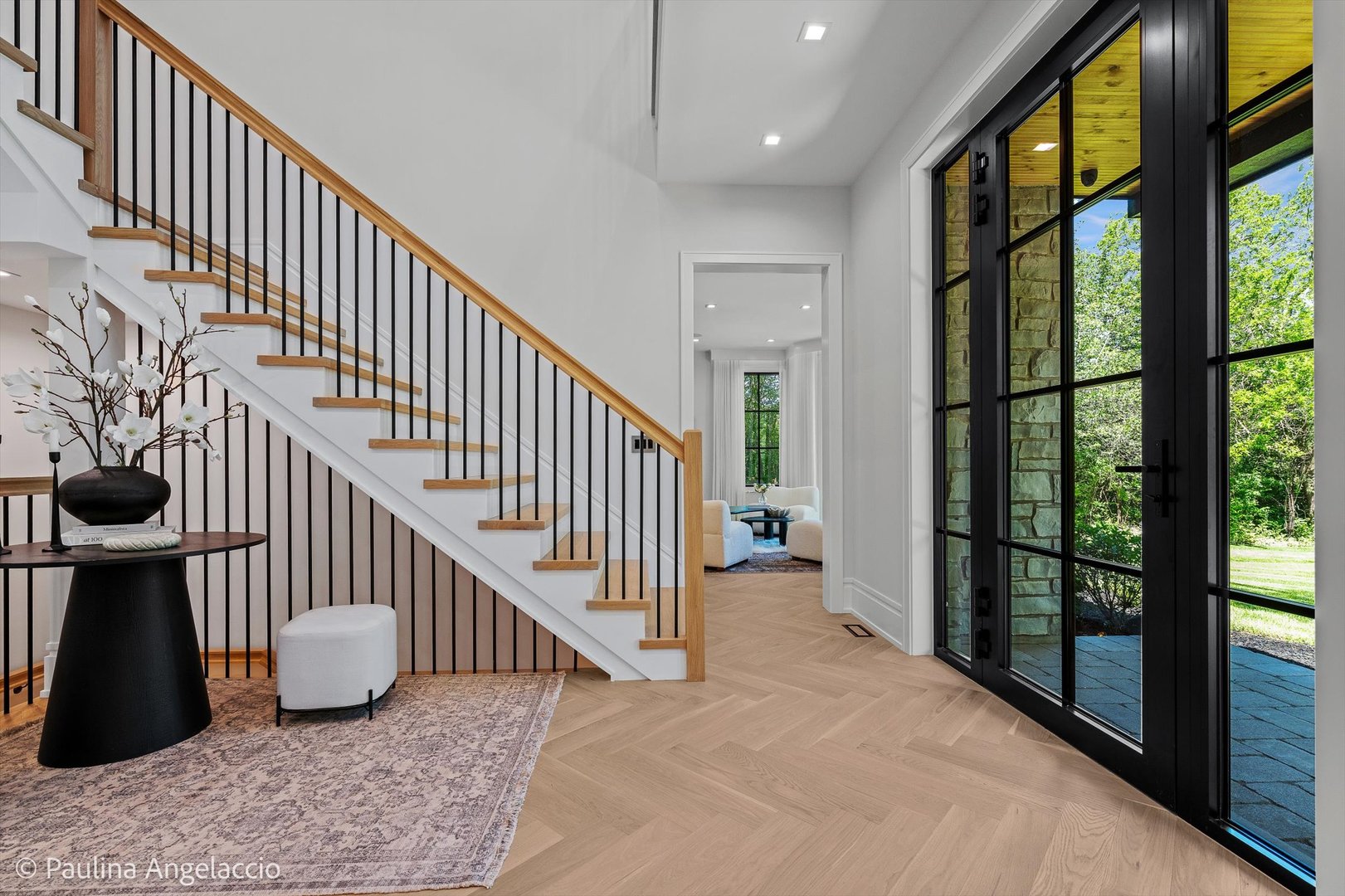 699 Plum Tree Road Barrington Hills, IL 60010 - Photo 12 of 84 a view of entryway and hall with wooden floor