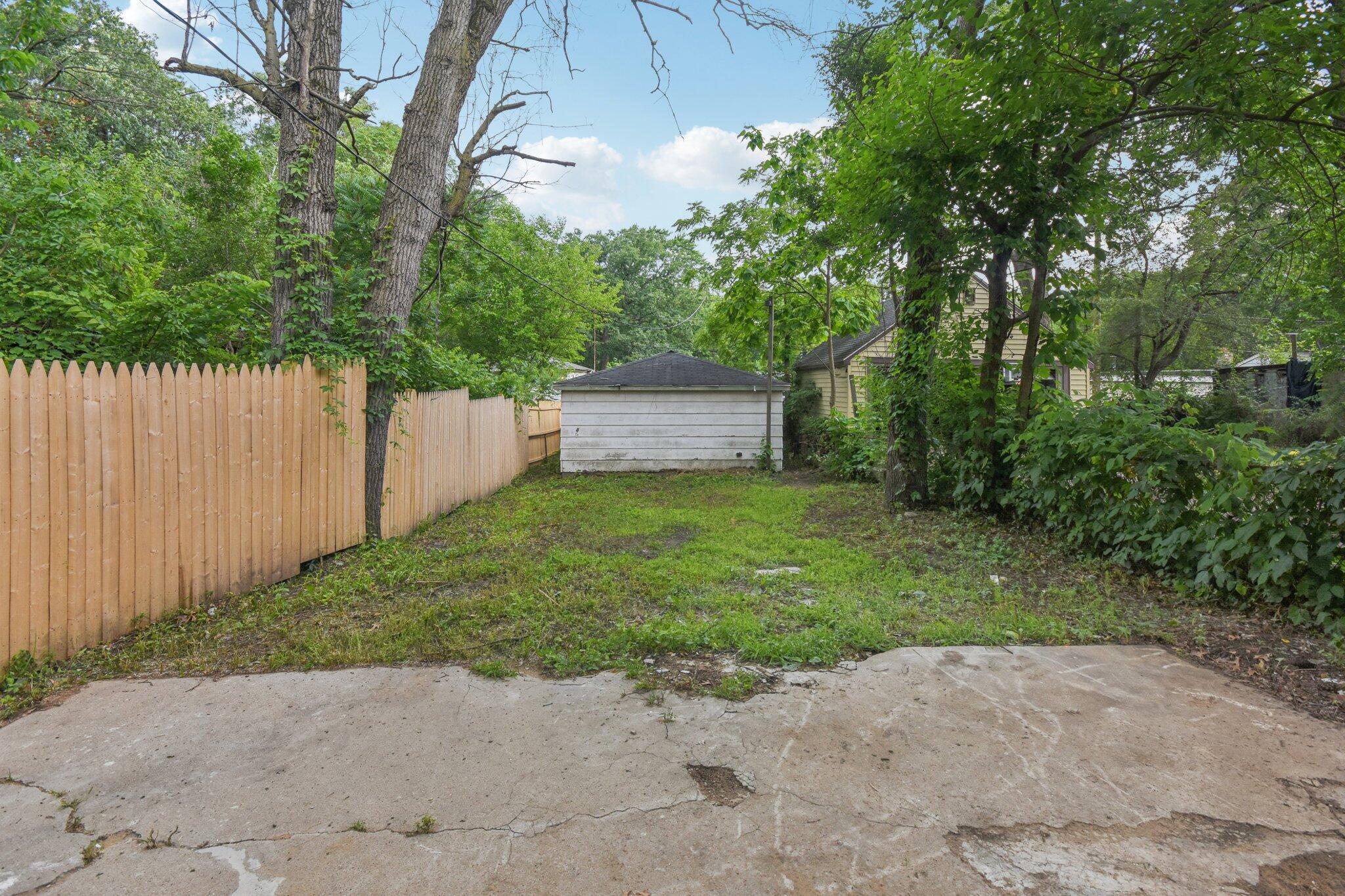 4556 Polk Street Gary, IN 46408 - Photo 20 of 22 a view of a backyard