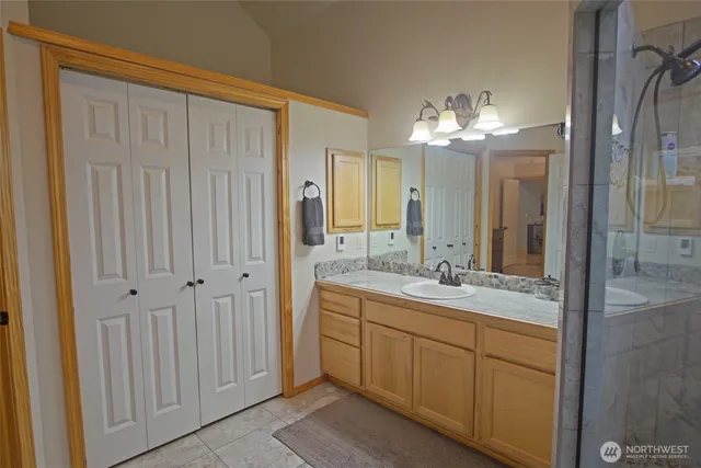 a room with storage and utility