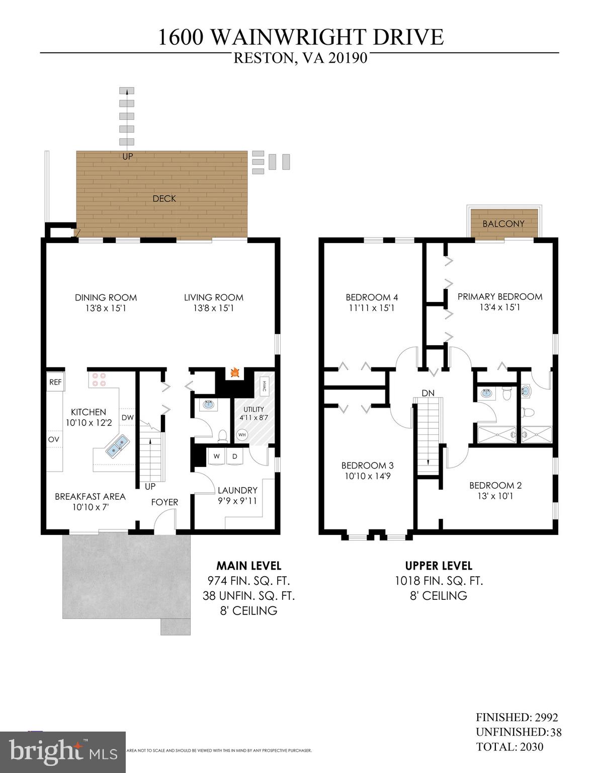 1600 Wainwright Drive Reston, VA 20190 - Photo 53 of 55 Floor Plan 1600 Wainwright Drive