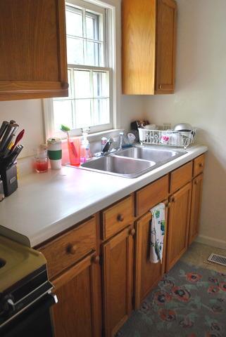 14520 Abbottsford Road Midlothian, IL 60445 - Photo 3 of 4 a kitchen with a sink cabinets and window