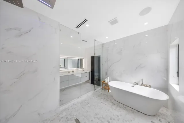 a view of a backyard with plants