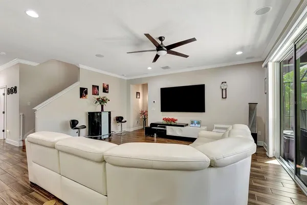 a bathroom with a double vanity sink mirror and shower