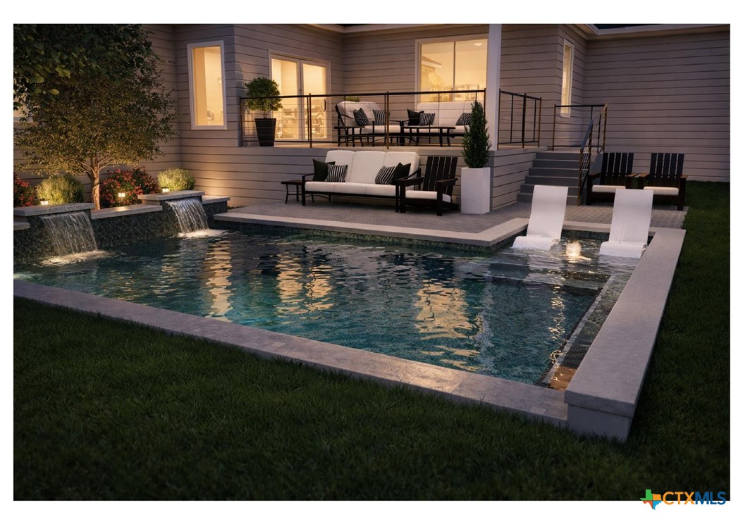 1165 Turtle Trail New Braunfels, TX 78130 - Photo 45 of 48 a view of a swimming pool with a outdoor seating