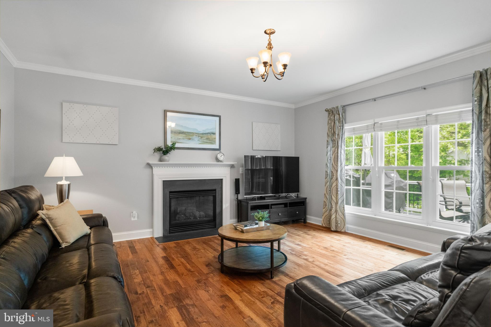 21397 Springwell Drive Ashburn, VA 20148 - Photo 11 of 43 Family Room has Fireplace and Large Windows