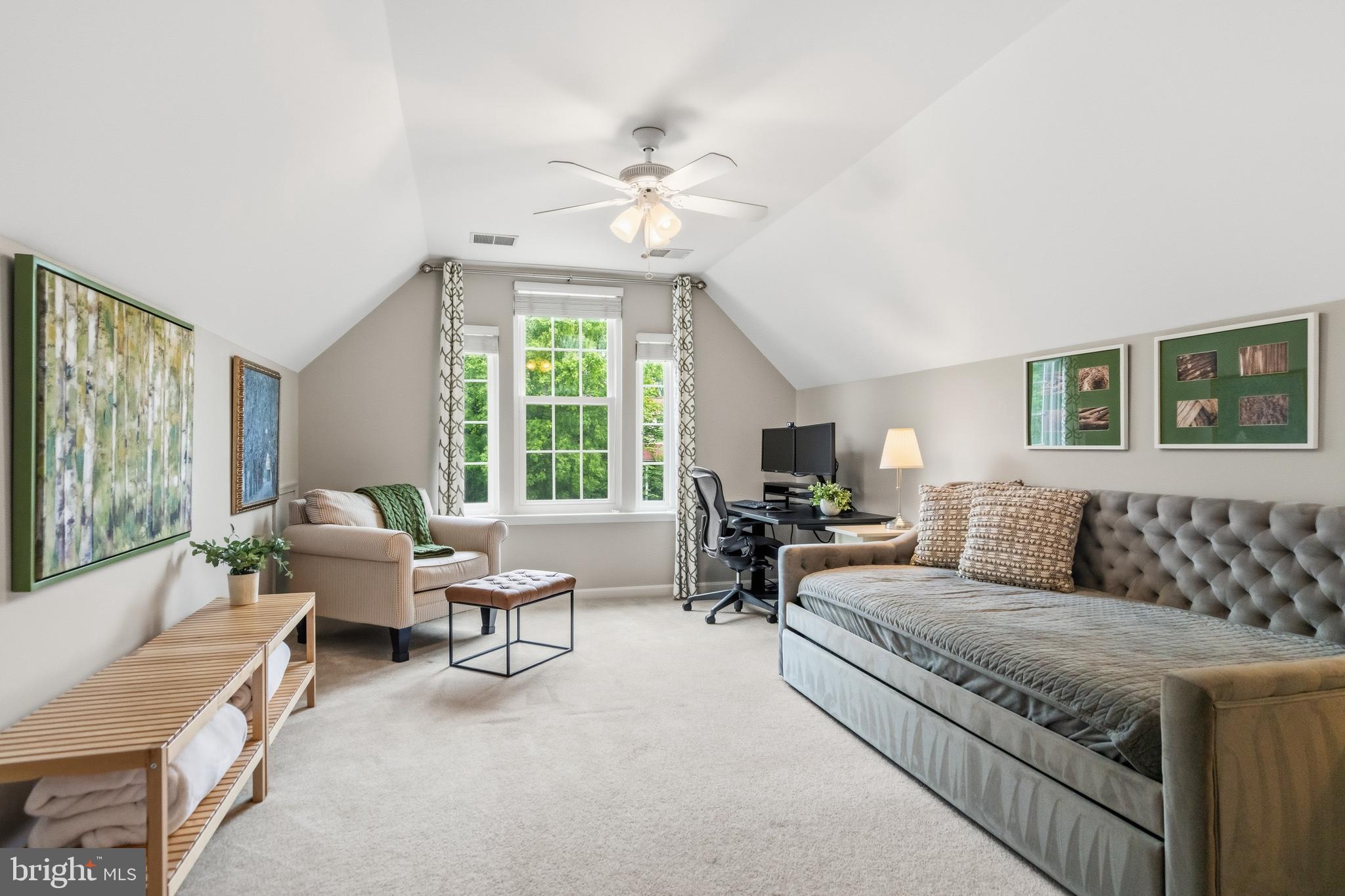 21397 Springwell Drive Ashburn, VA 20148 - Photo 31 of 43 Spacious Fourth Bedroom with Vaulted Ceiling