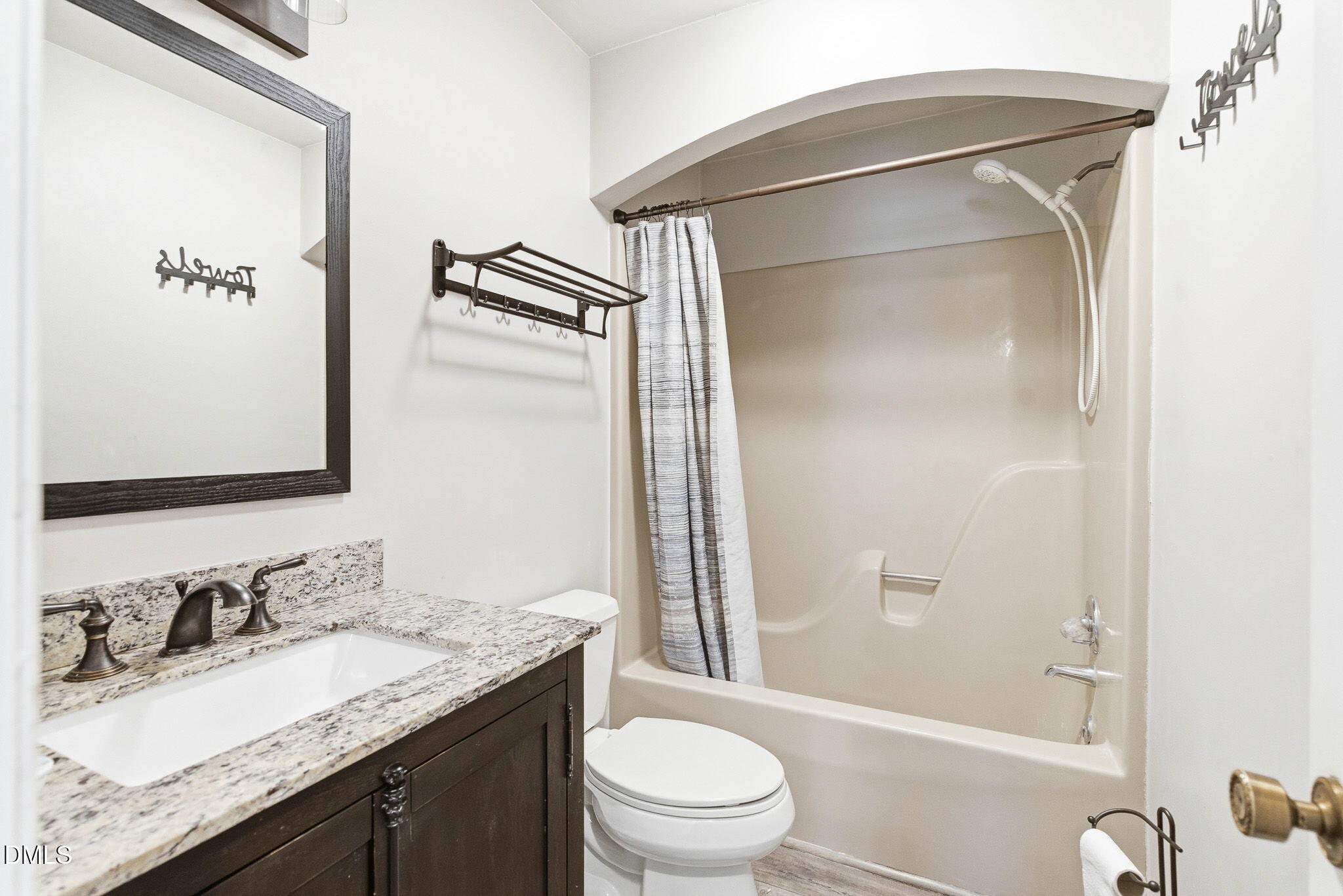 1836 Brier Lane Graham, NC 27253 - Photo 24 of 33 a bathroom with a granite countertop sink toilet and shower