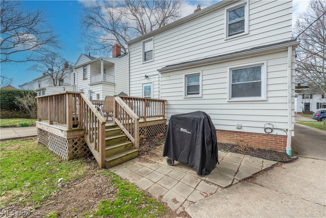 1149 Avondale Road Cleveland, OH 44121 - Photo 26 of 28 Rear view of property with a deck