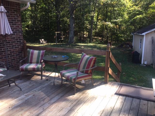 210 Fairfield Road Bethpage, TN 37022 - Photo 3 of 20 back deck toward wood acreage