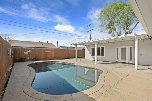 a view of a house with pool