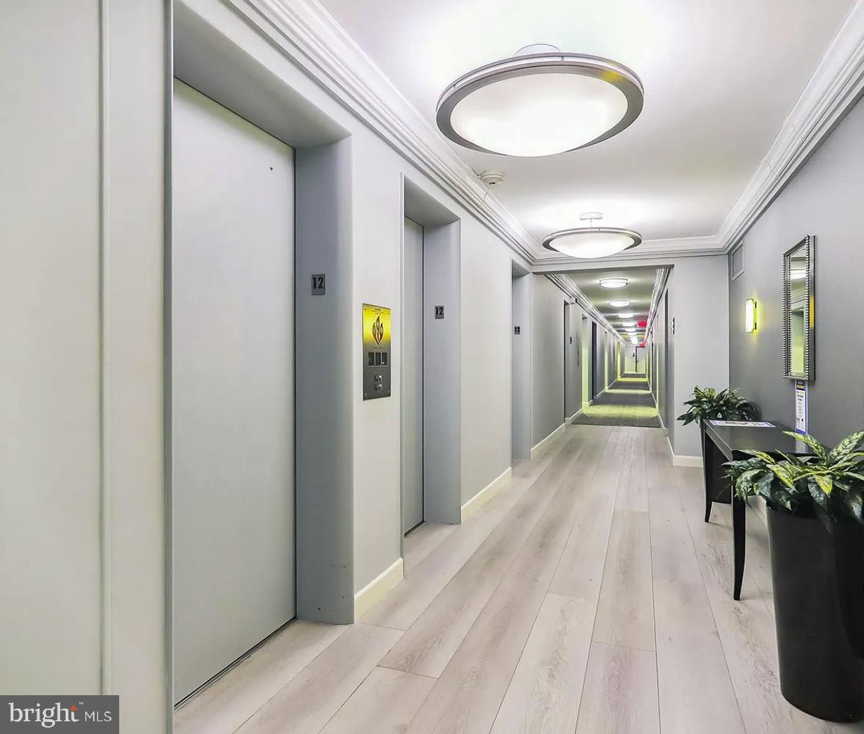 5101 River Road, Unit 513 Bethesda, MD 20816 - Photo 5 of 42 Renovated Modern Hallways