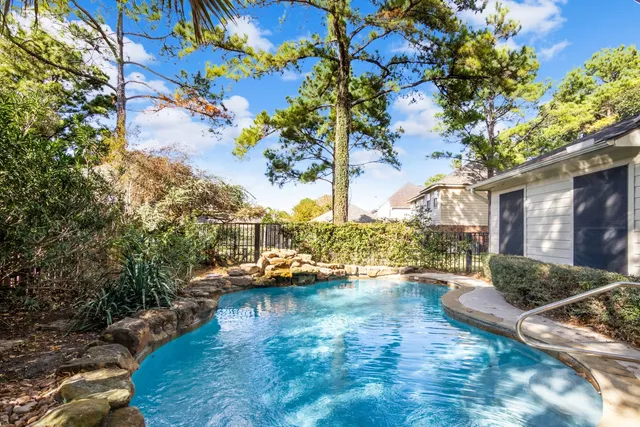 a view of swimming pool with lounge chair