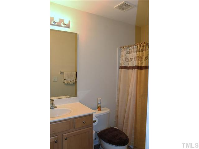 3716 Bison Hill Lane Raleigh, NC 27604 - Photo 9 of 14 a bathroom with a sink and a toilet