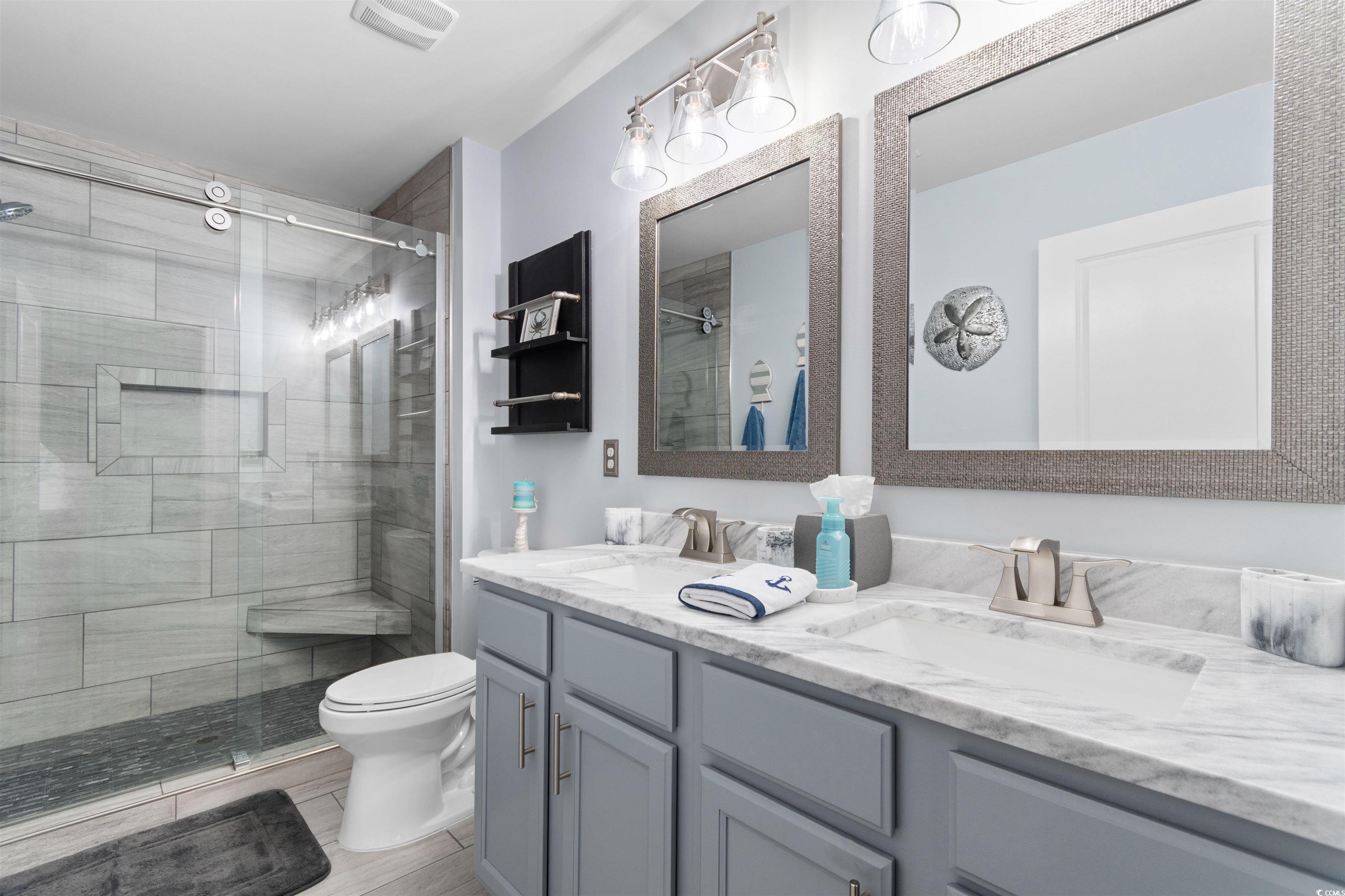 4380 Livorn Loop, Unit 4380 Myrtle Beach, SC 29579 - Photo 15 of 33 Living area featuring light wood-style flooring, high vaulted ceiling, and a ceiling fan