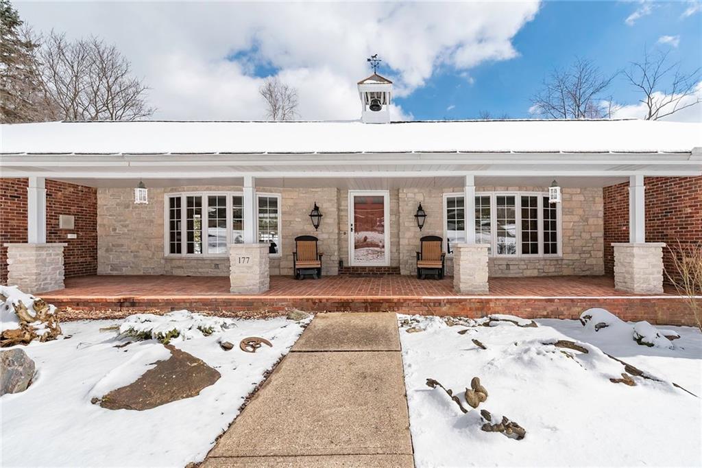 177 Canterbury Road Canonsburg, PA 15317 - Photo 2 of 25 Inviting covered front porch with stone pillars.