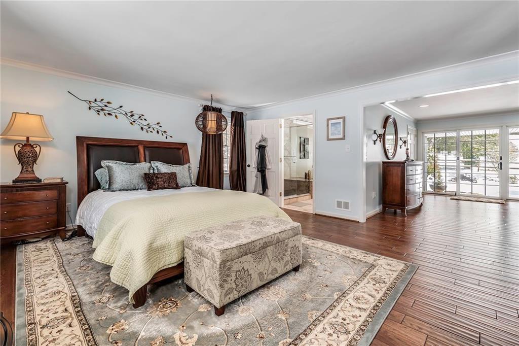 177 Canterbury Road Canonsburg, PA 15317 - Photo 11 of 25 Beautiful master suite with gleaming hardwood floors. Separate sitting area with doors that lead to the back porch.