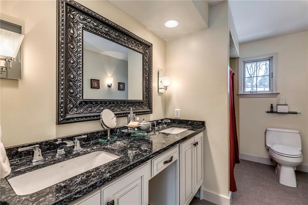 177 Canterbury Road Canonsburg, PA 15317 - Photo 18 of 25 Updated main bath with double bowl vanity with quartz tops.