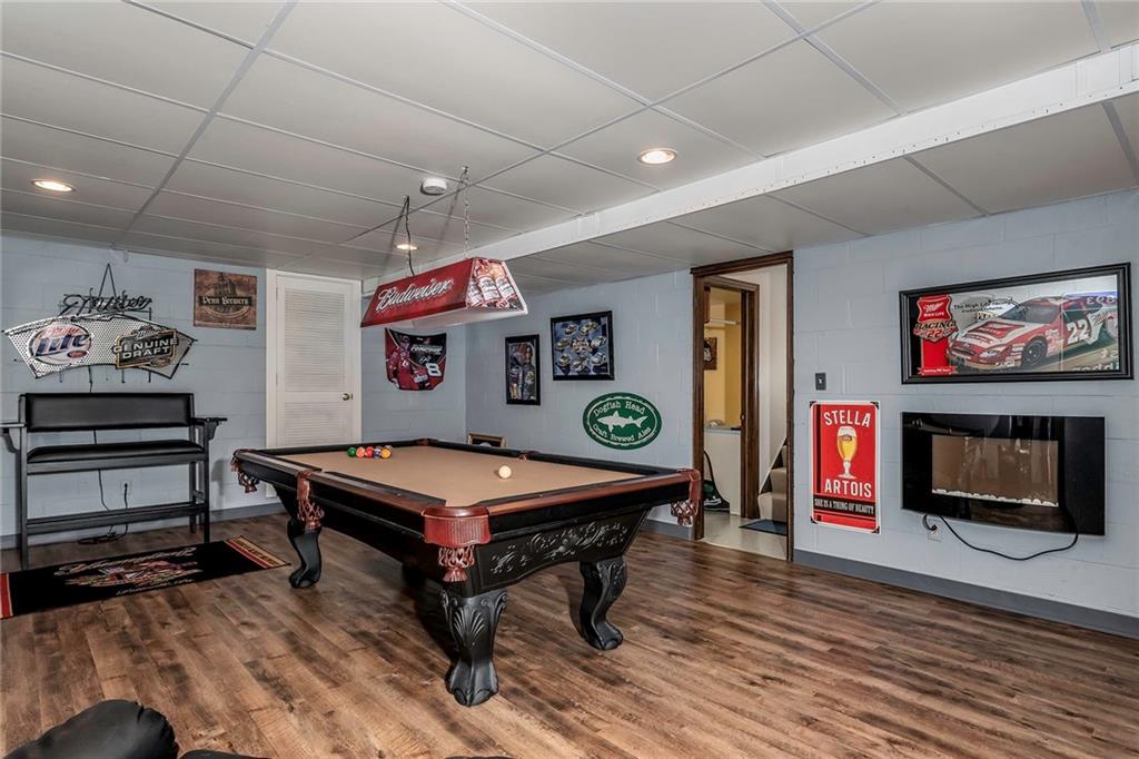 177 Canterbury Road Canonsburg, PA 15317 - Photo 21 of 25 Finished game room with updated full bath, new vinyl plank flooring.
