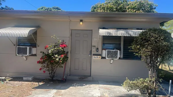 a front view of a house