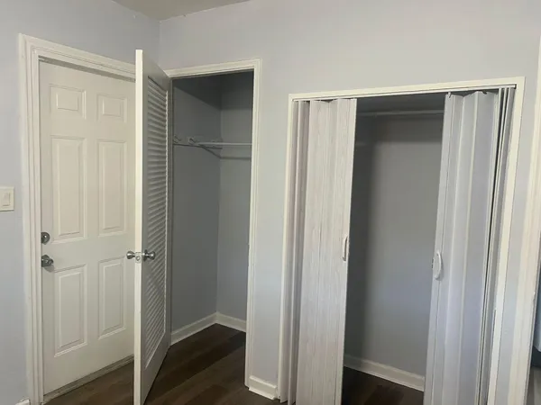 a view of closet area