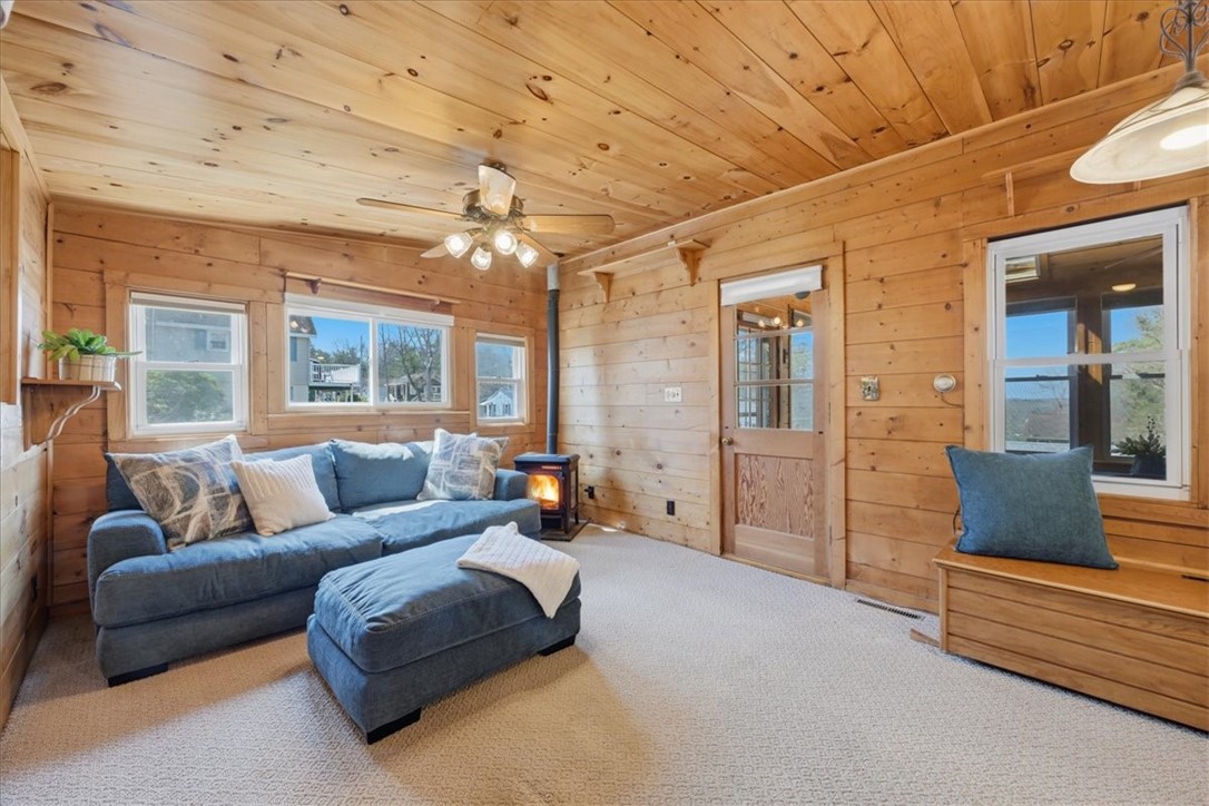 2 Michelle Lane Charlestown, RI 02813 - Photo 18 of 43 Living room with gas stove