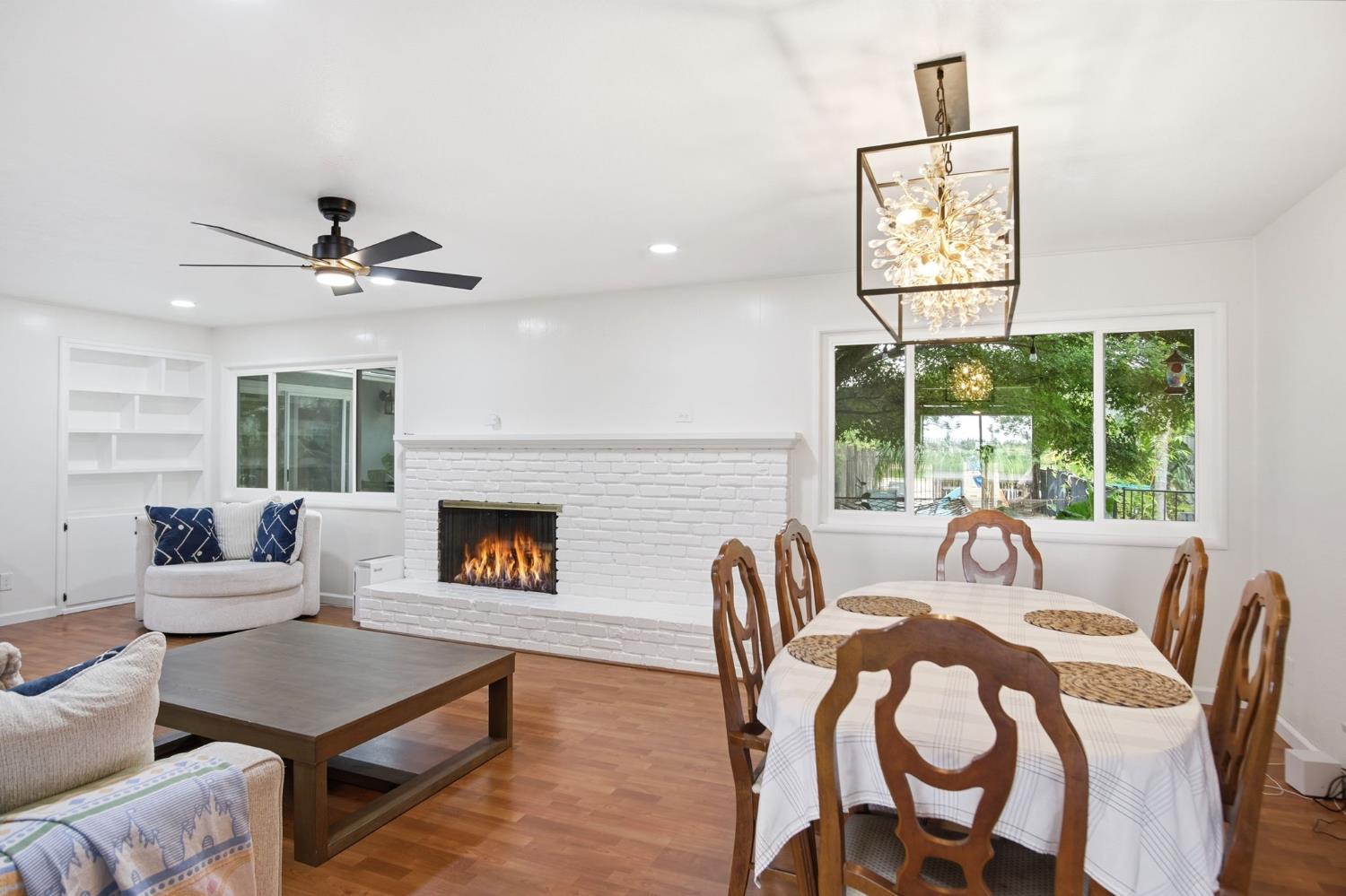 3501 North Avenue Modesto, CA 95358 - Photo 15 of 44 a view of a dining room with furniture window and outside view