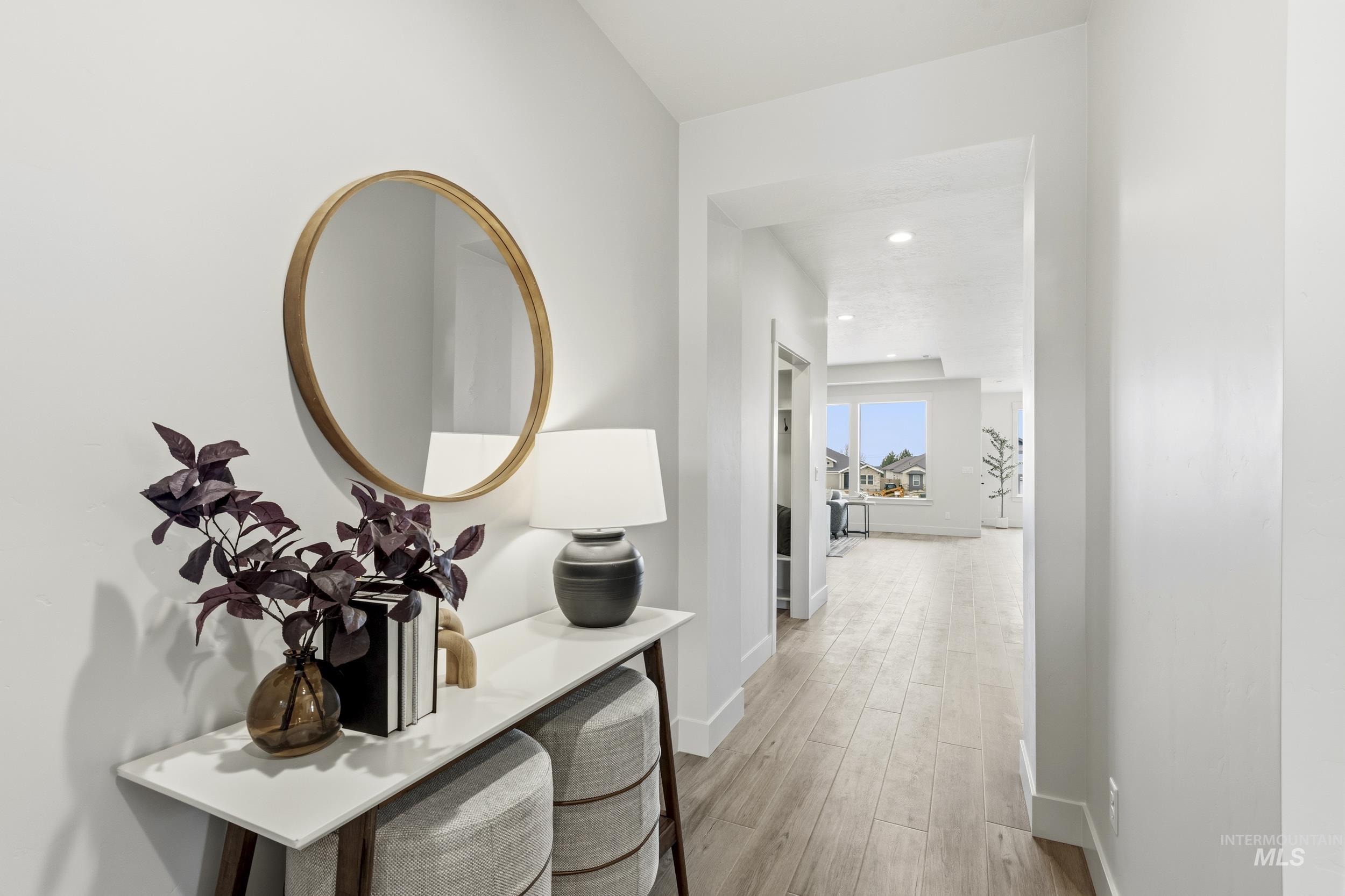 1988 West Bittern Street Nampa, ID 83686 - Photo 10 of 34 Hall with recessed lighting and light wood-style floors