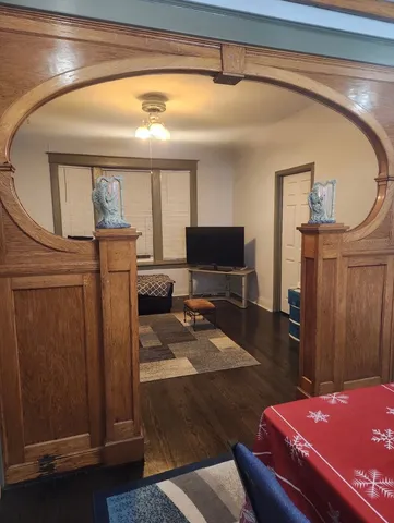 a room with storage and utility