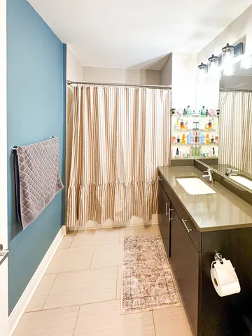 a view of a balcony with city view