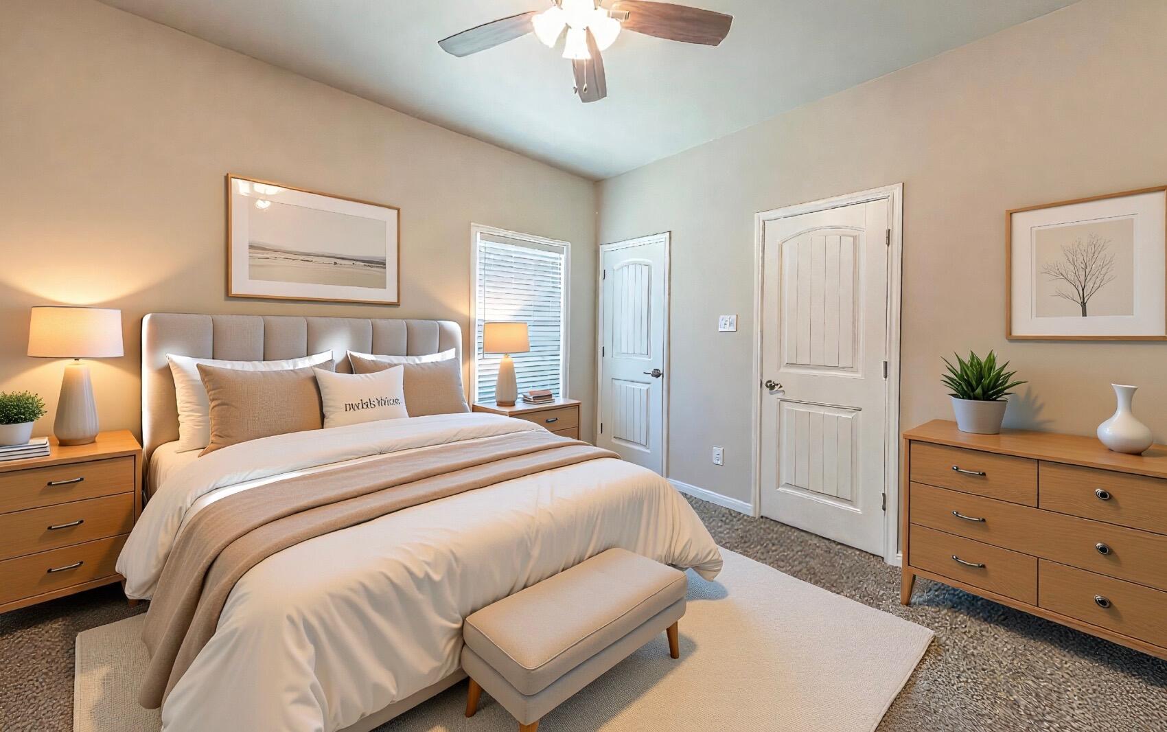 1 Highland Drive Ransom Canyon, TX 79366 - Photo 14 of 27 a spacious bedroom with a bed and a dresser