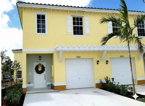 a front view of a house