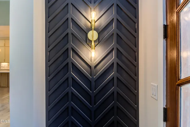 a view of a window and a living room