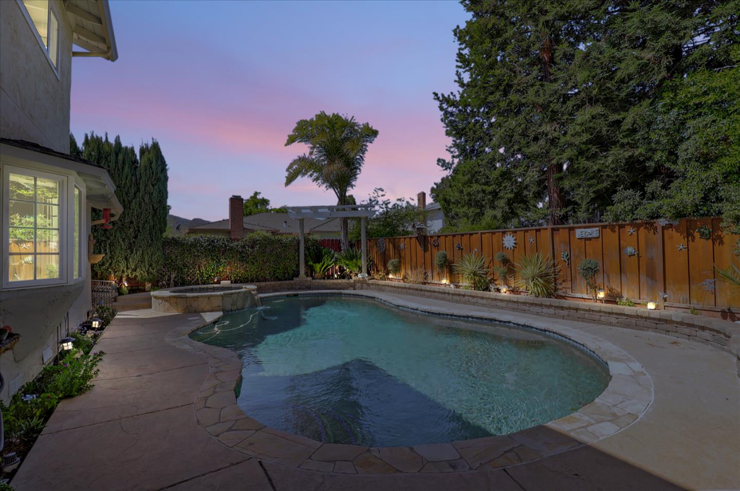 731 West 9th Street Gilroy, CA 95020 - Photo 36 of 37 a swimming pool with outdoor seating and yard