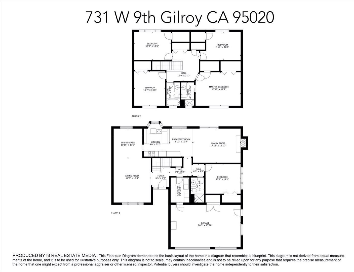 731 West 9th Street Gilroy, CA 95020 - Photo 37 of 37 a picture of a floor plan
