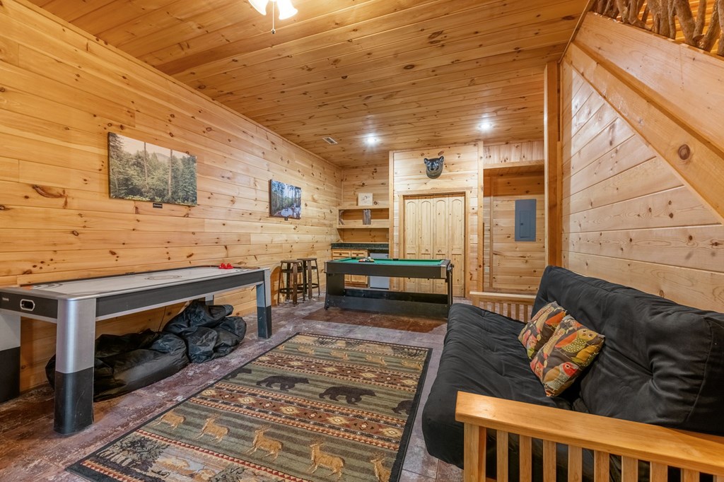205 Mountain View Road Cherry Log, GA 30522 - Photo 17 of 28 a kitchen with stainless steel appliances granite countertop a stove a sink and a refrigerator