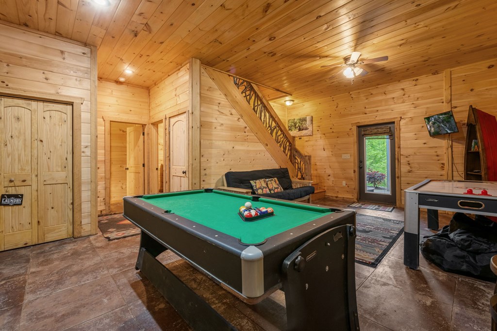 205 Mountain View Road Cherry Log, GA 30522 - Photo 20 of 28 a room with pool table and window