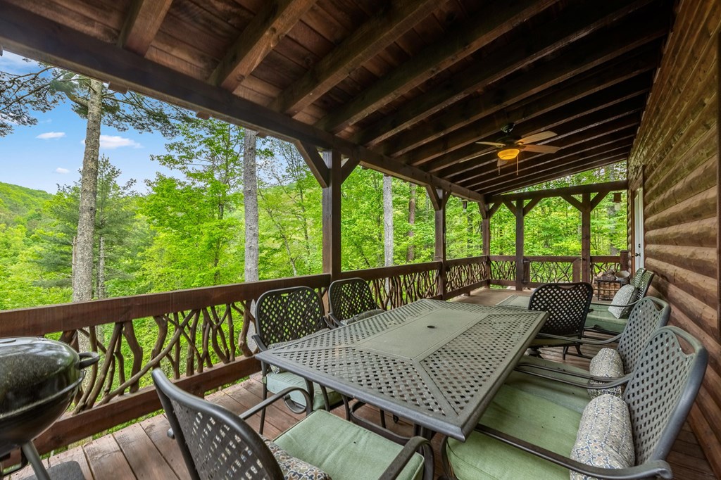 205 Mountain View Road Cherry Log, GA 30522 - Photo 6 of 28 a view of a patio on the roof deck