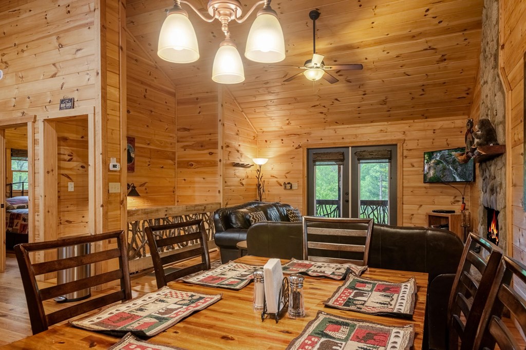 205 Mountain View Road Cherry Log, GA 30522 - Photo 10 of 28 a view of a livingroom with furniture and a fireplace