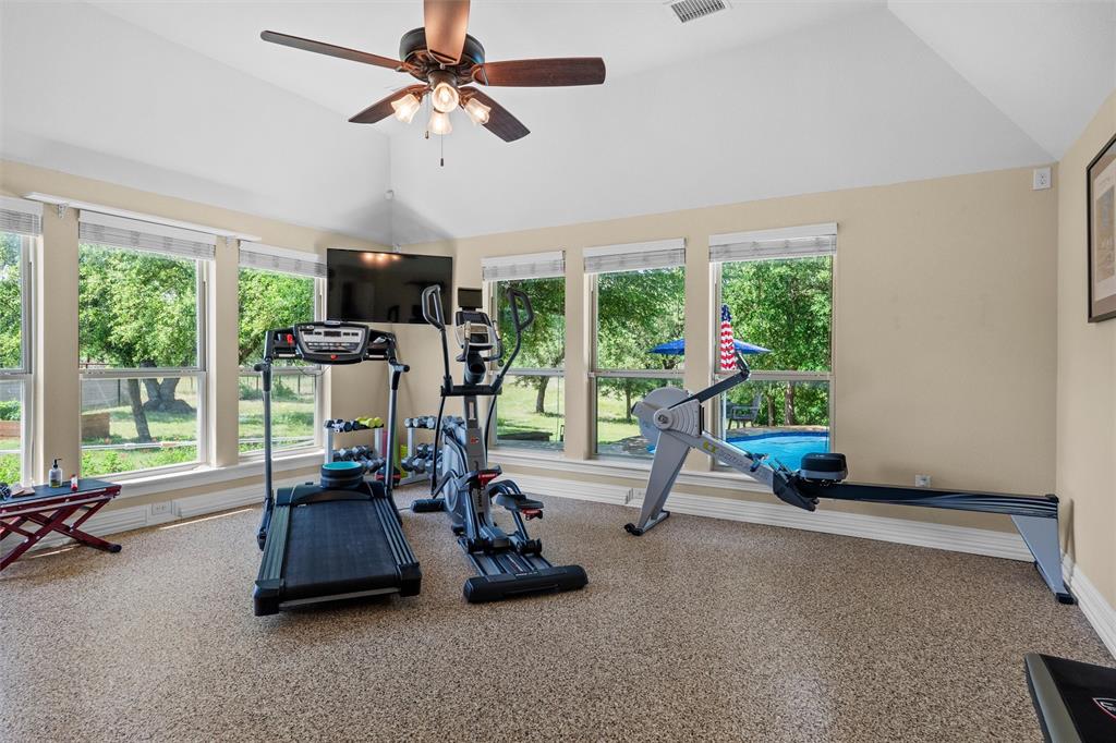 119 Rasha Drive Azle, TX 76020 - Photo 24 of 40 Flex Room as personal Gym with Epoxy Floors