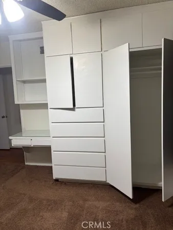 a view of storage and utility room with closet