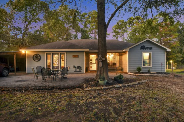 a view of a outdoor space with a patio