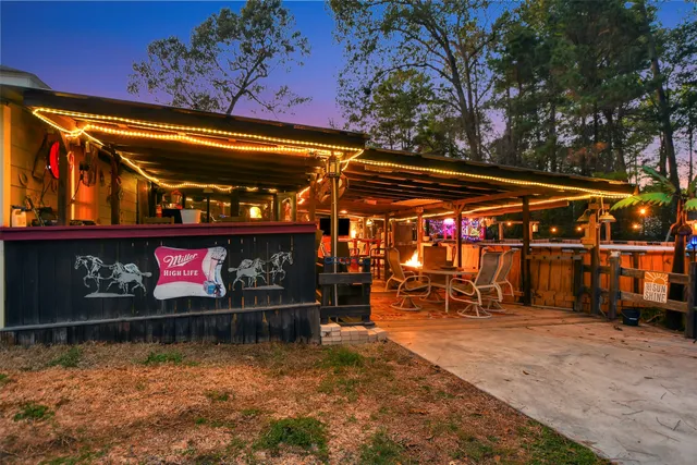 a view of outdoor space with chairs