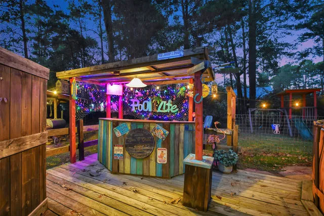 a outdoor living space with patio furniture and a potted plant