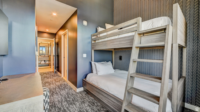 2417 West High Road, Unit 2515 Park City, UT 84098 - Photo 30 of 67 Bedroom with dark colored carpet and recessed lighting